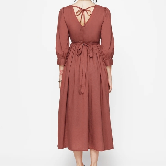 NWT Disturbia Cavern Cotton Broderie Button Up Midaxi Dress - Picture 2 of 13